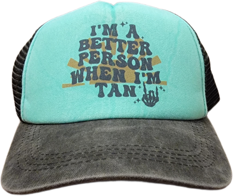 Im a Better Person/Tan - Trucker Hat