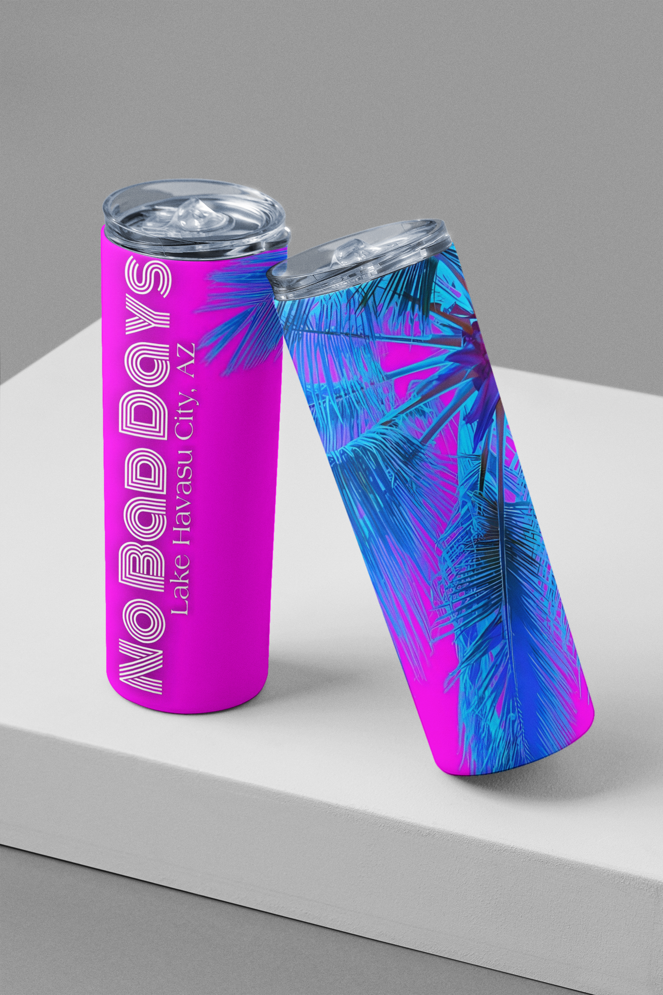 No Bad Days Neon Palm 20 oz. Tumbler