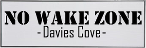 NO WAKE ZONE - CUSTOMIZABLE 42" Sign