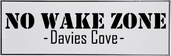 NO WAKE ZONE - CUSTOMIZABLE 42" Sign