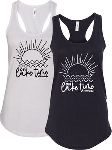 On Lake Time #HAVAVIBE - Racerback Tank